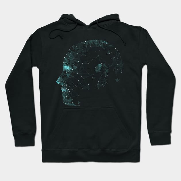 Blockchain Face Hoodie by cryptogeek